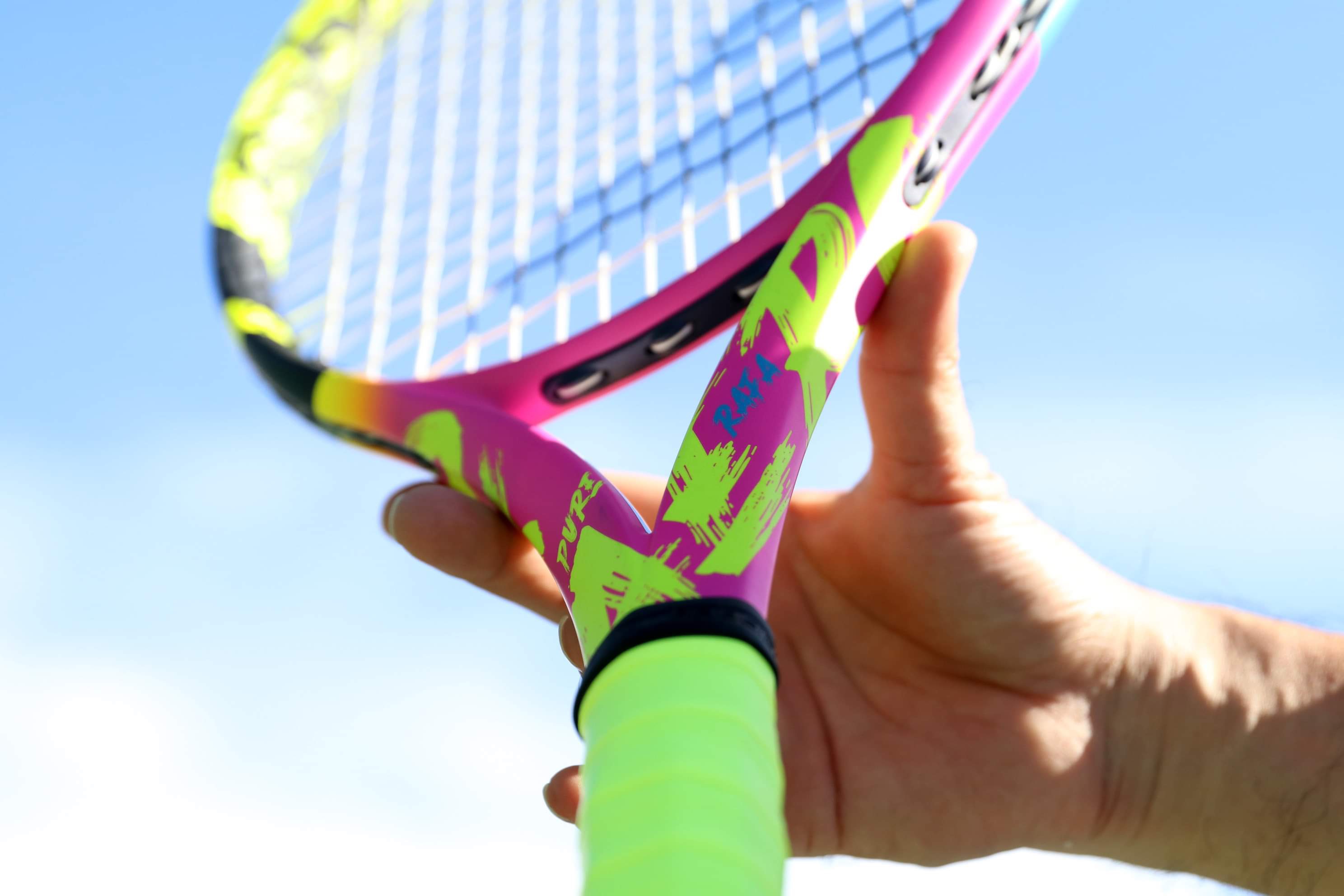やってみたかった【Babolat】PURE AERO RAFAにレザーを巻いて