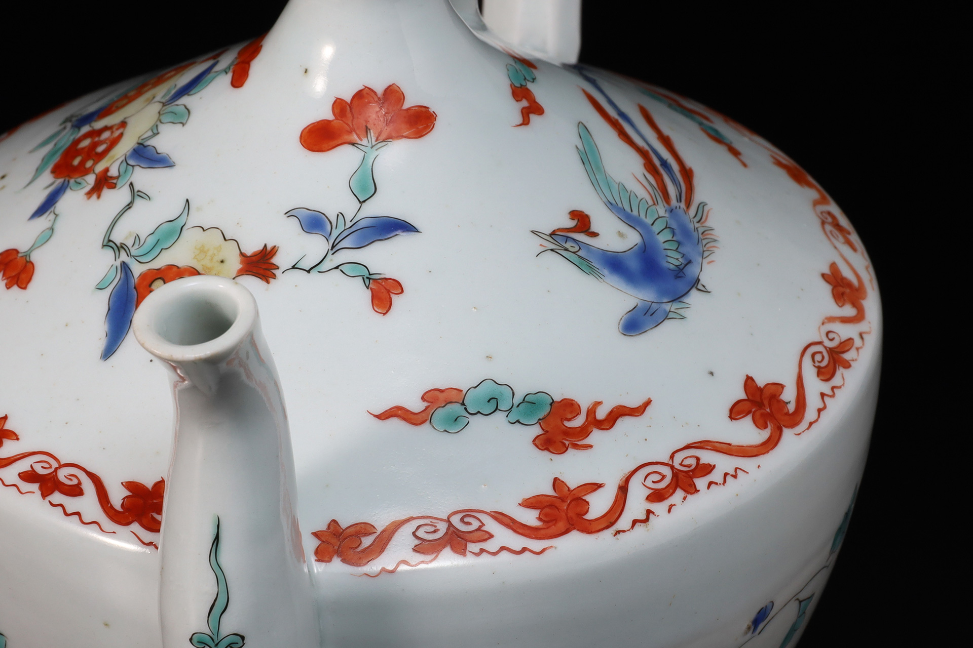 柿右衛門色絵鳳凰唐草文水注（江戸時代） - 天平堂（TENPYODO）