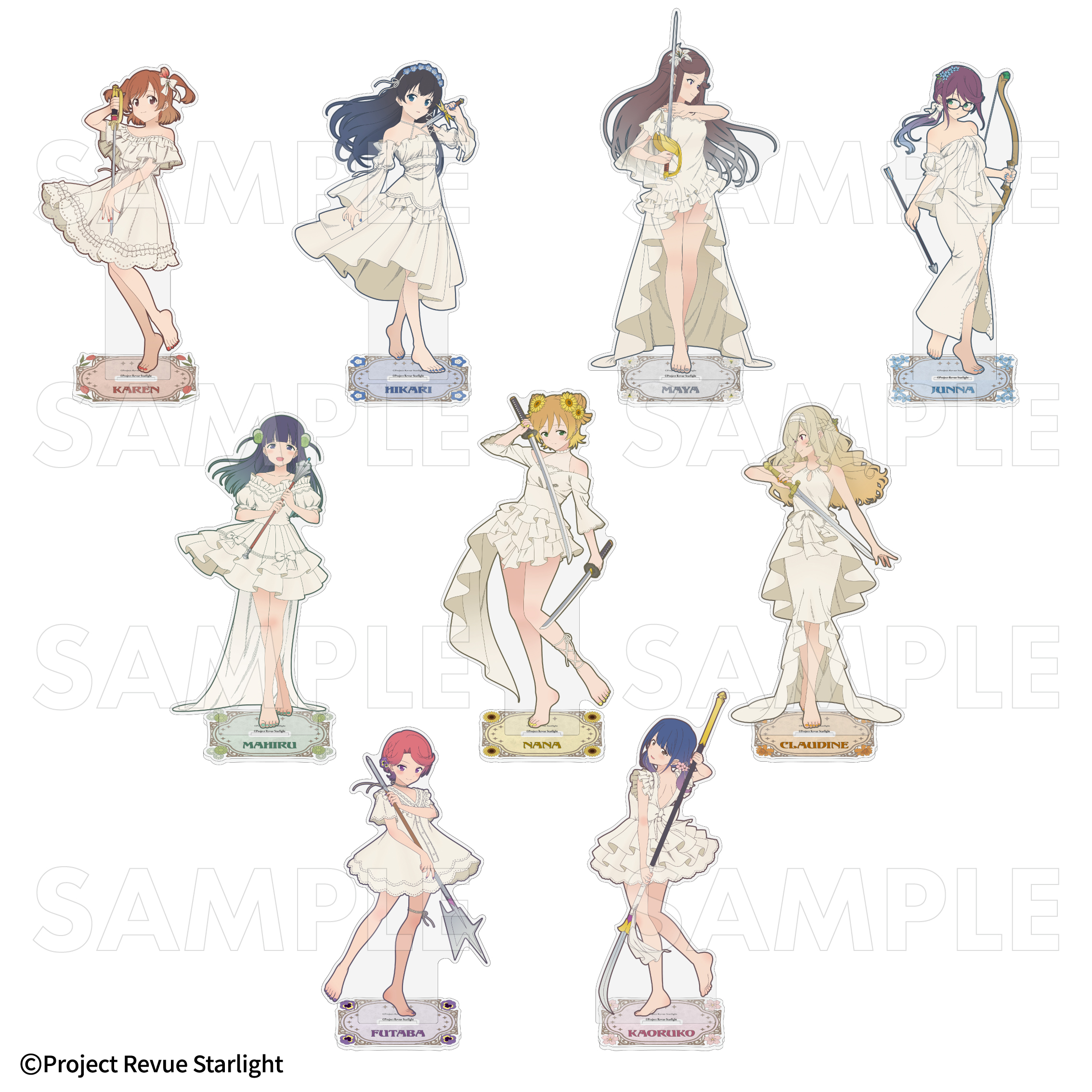 少女☆歌劇 レヴュースタァライト』花の女神たち 特大アクリルスタンド