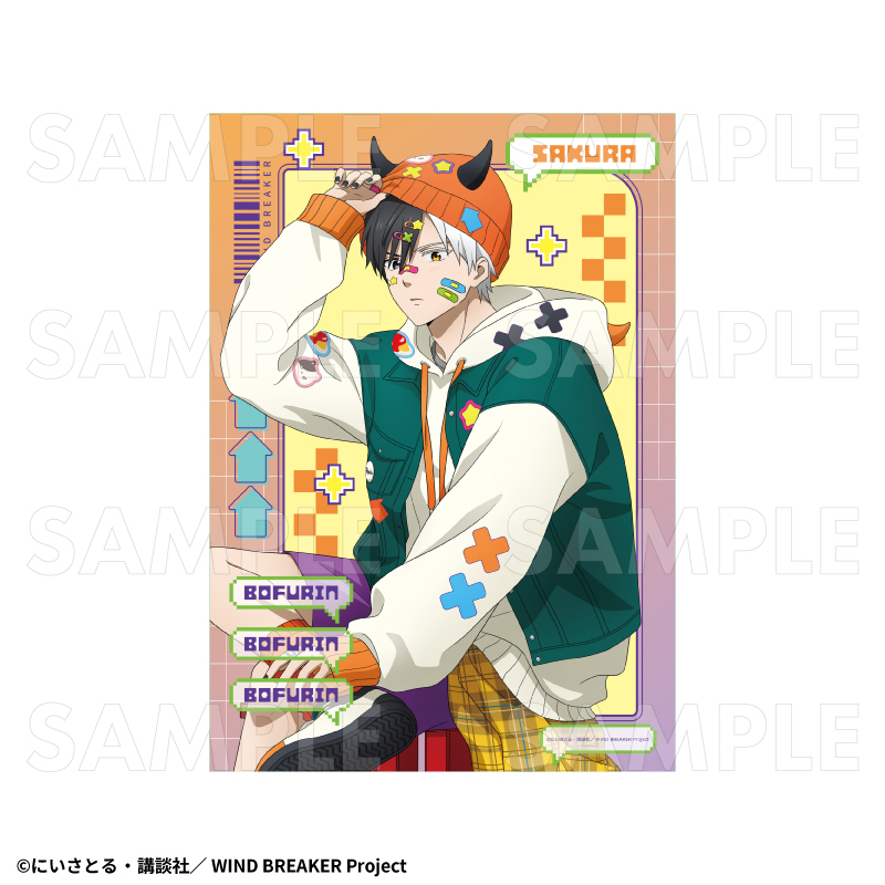 TVアニメ「WIND BREAKER」 クリアポスター【でびデコパーカー】（全6種