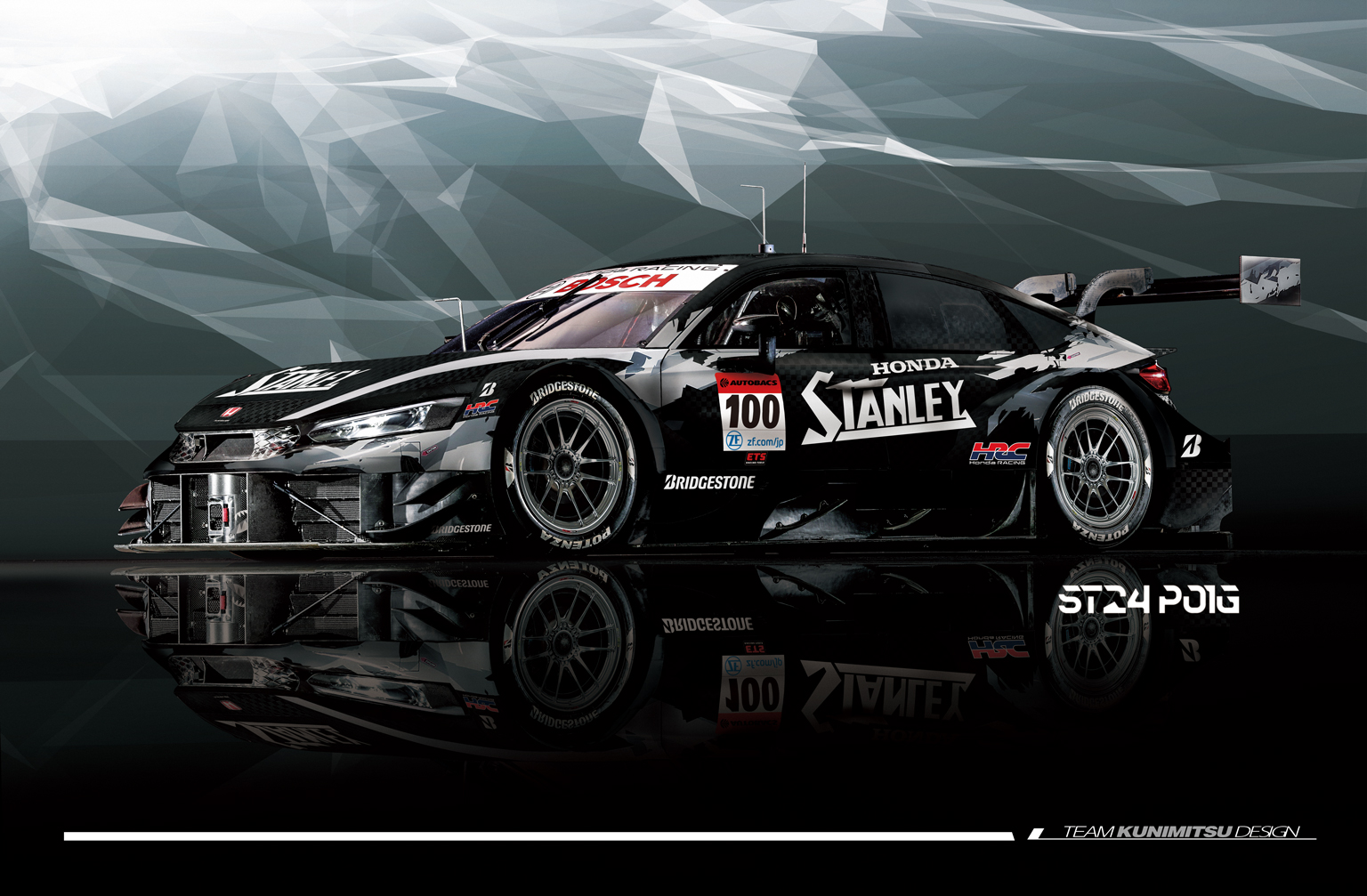 2024年シーズン STANLEY CIVIC TYPE R-GT 100号車「ST24P01G」 公開