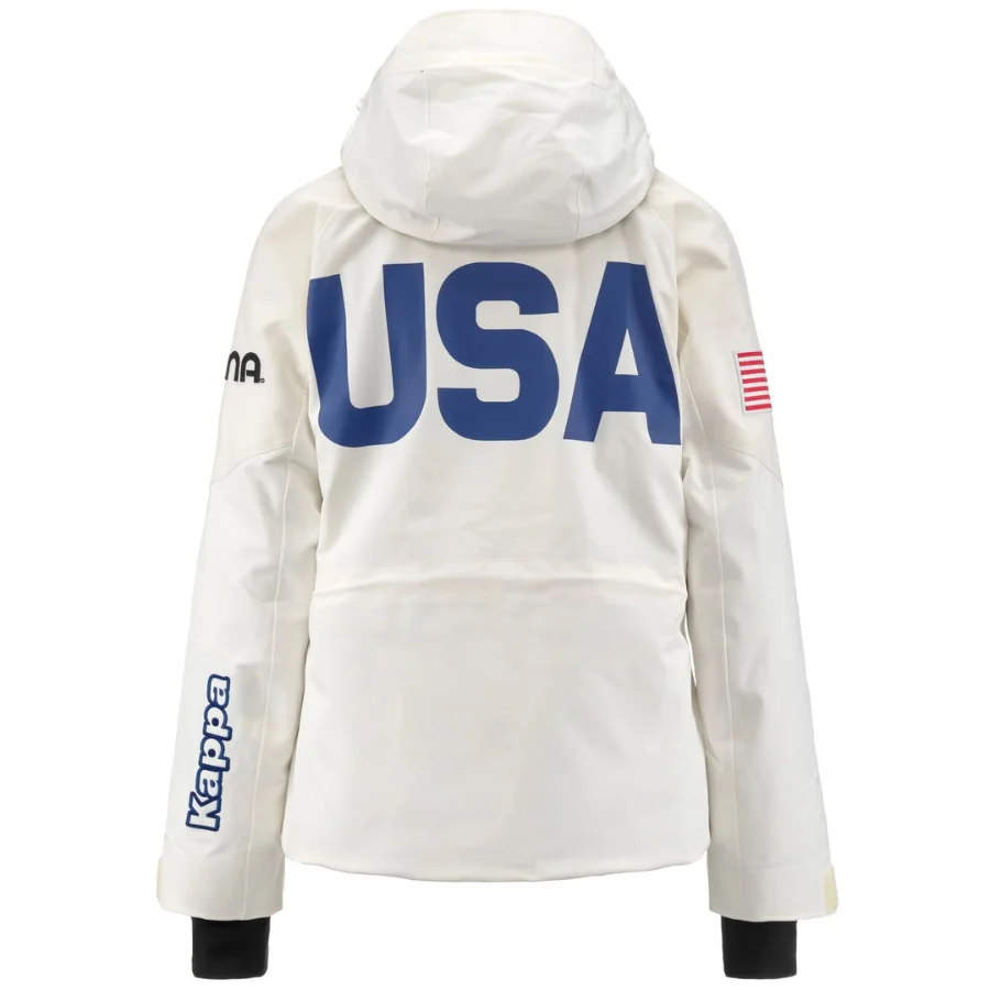 Kappa Women's US Ski Team Jacket - White Coconut - TeamSkiWear