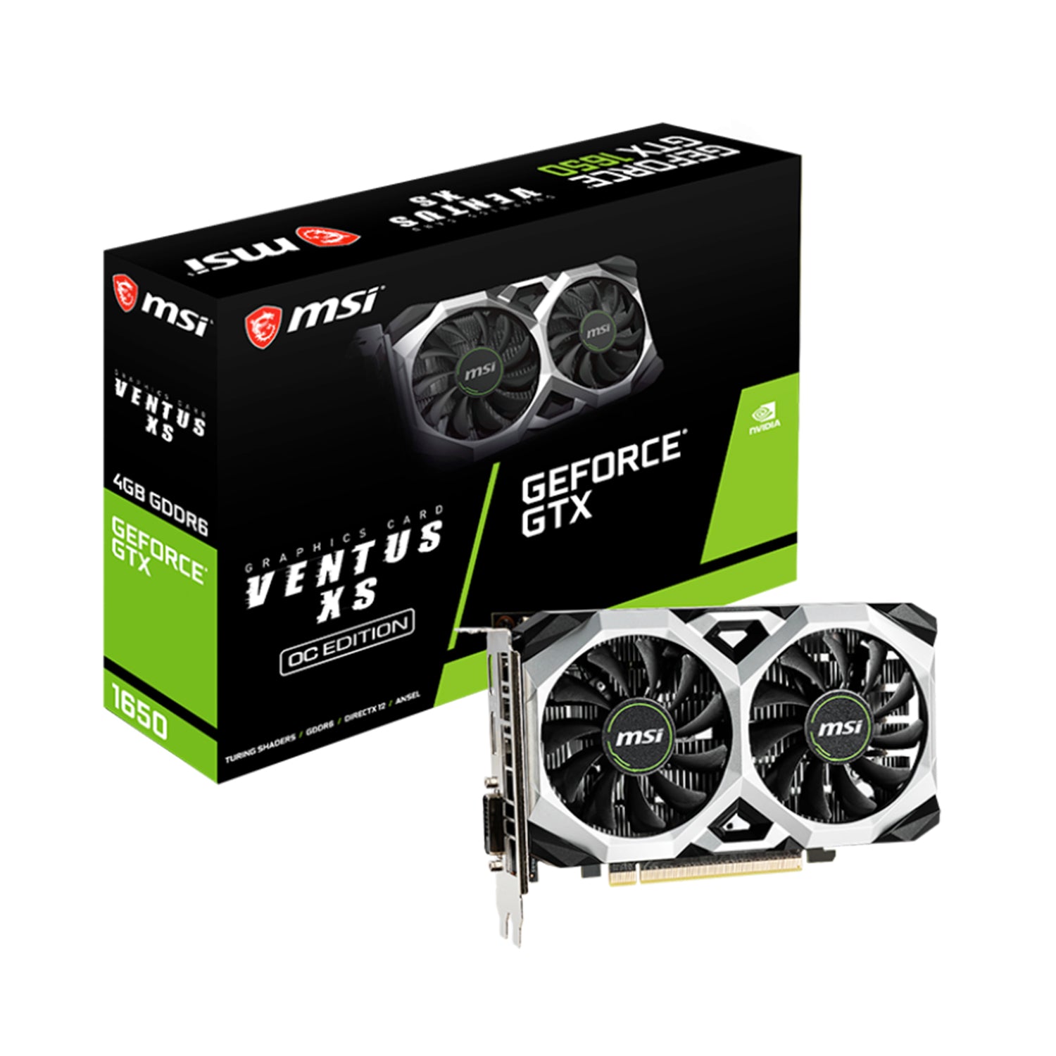 MSI GeForce GTX 1650 Graphics Card - 4GB GDDR6 - PCI Ex
