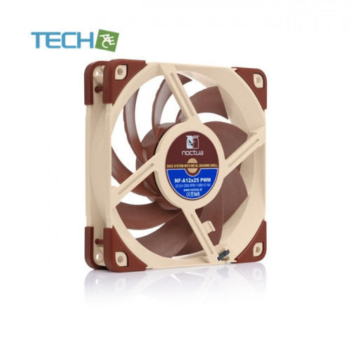 Noctua, NF-A12x25 PWM, プレミアム品質, 静音, 120mm, ファン
