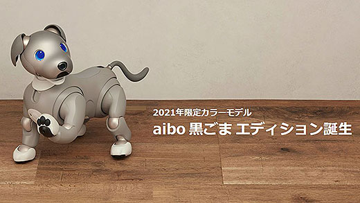 エンタテインメントロボット”aibo”に2021年限定カラーモデル「黒ごま