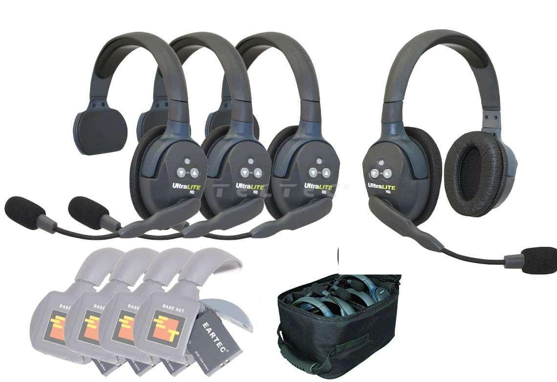 Eartec Ultralite HD 4 Personen System - Teltec | Video-, Audio