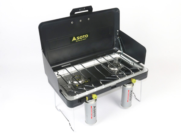SOTO 2バーナー ST-527対応グリルプレート：バーベキュー鉄板の加工