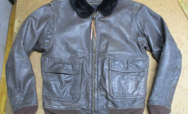 G-1襟ボア 両袖 腰回りのリブニットを交換 - 洋服のお直し屋さん