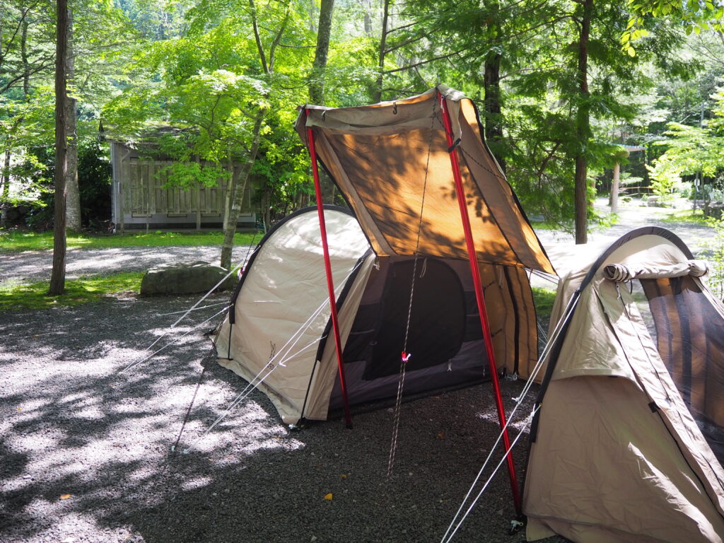 前室が広いソロ用テントならDODカマボコテントソロTC一択！ - tetsu cam
