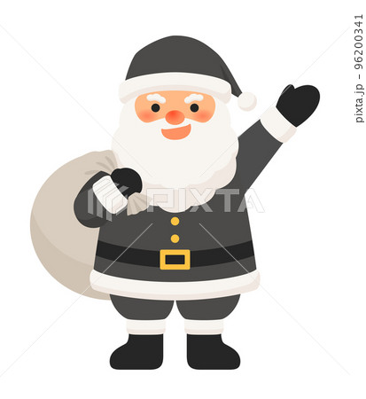ブラックサンタ 黒いサンタクロースのイラスト素材 [96200341] - PIXTA