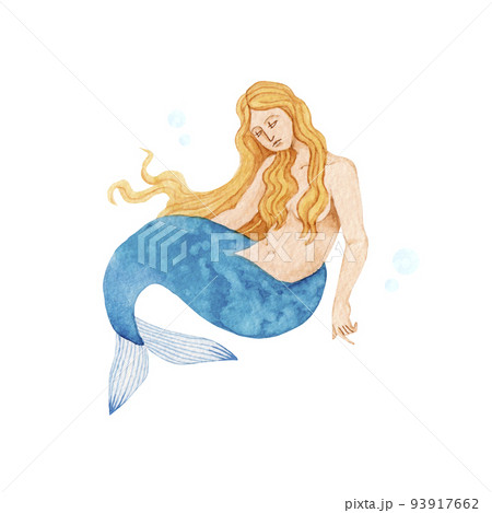 手書き 手描き イラスト 人魚のイラスト素材 - PIXTA