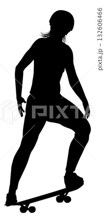 シルエット スケボーのイラスト素材 - PIXTA