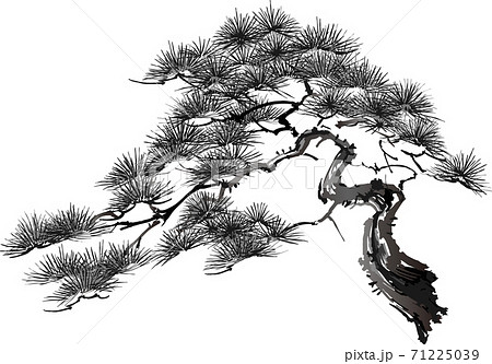 水墨画 木の写真素材 - PIXTA