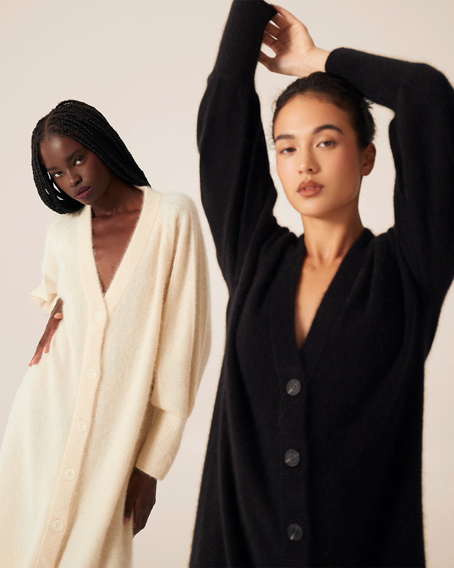 Cashmere Long Cardigan | Women's Clothing | TKEES – TKEES