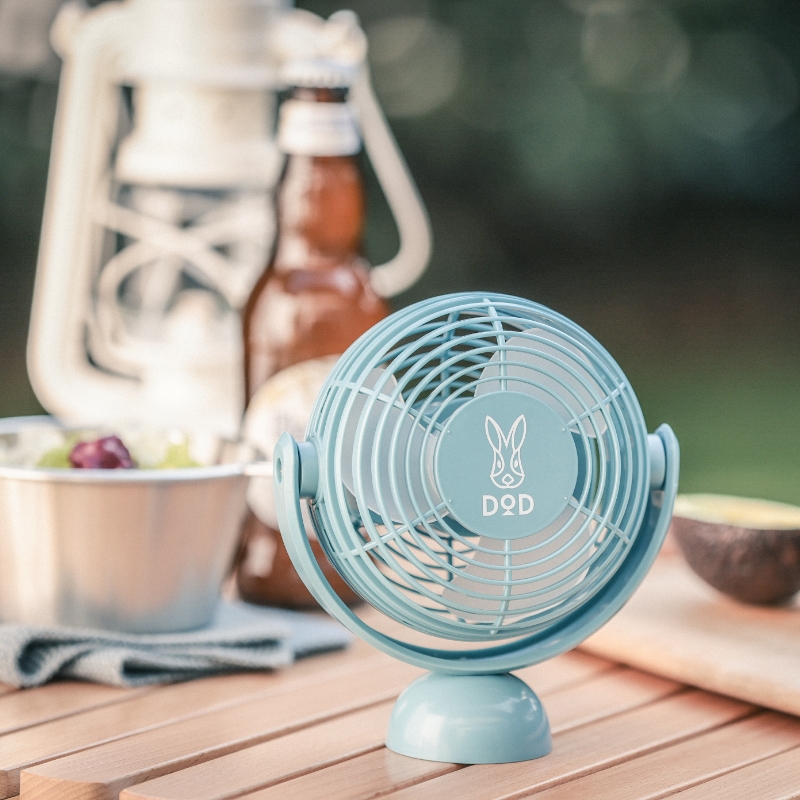 DOD ポータブル卓上扇風機 BOOK BLUE GRAY│宝島社の通販 宝島チャンネル