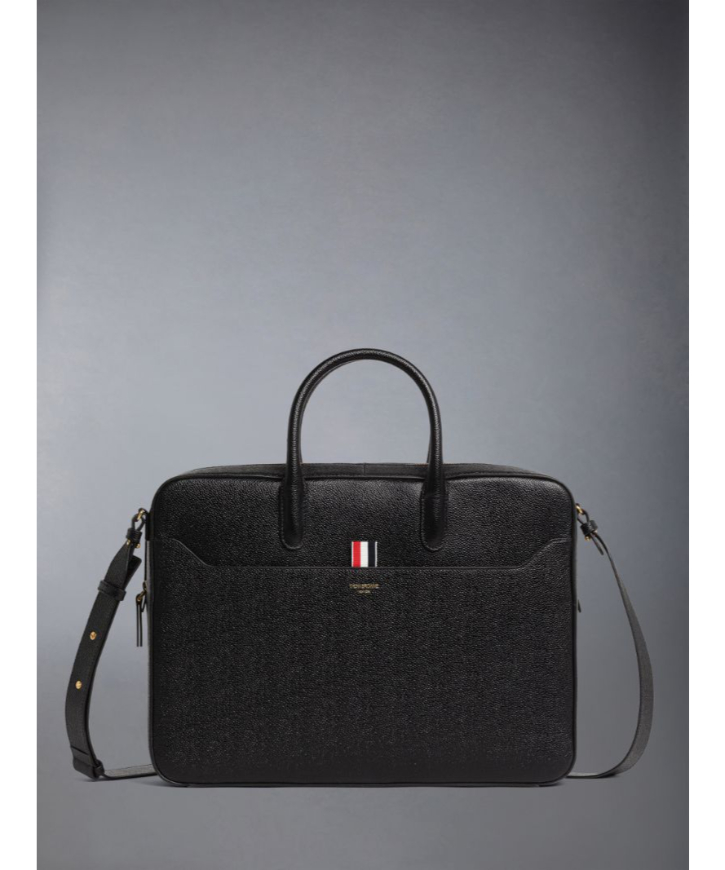 THOM BROWNEトムブラウン レザー 手袋 黒 ストラップ付き THOM BROWNE