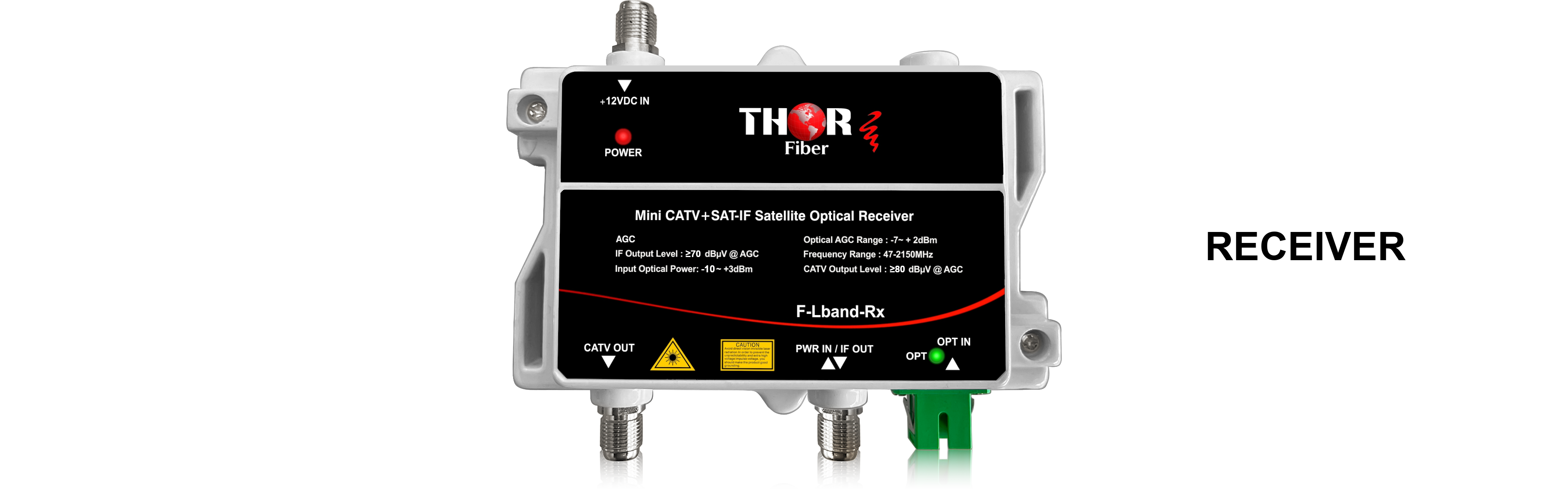 RF over fiber Transmitter for CATV Cable TV - Optical TX - Thor