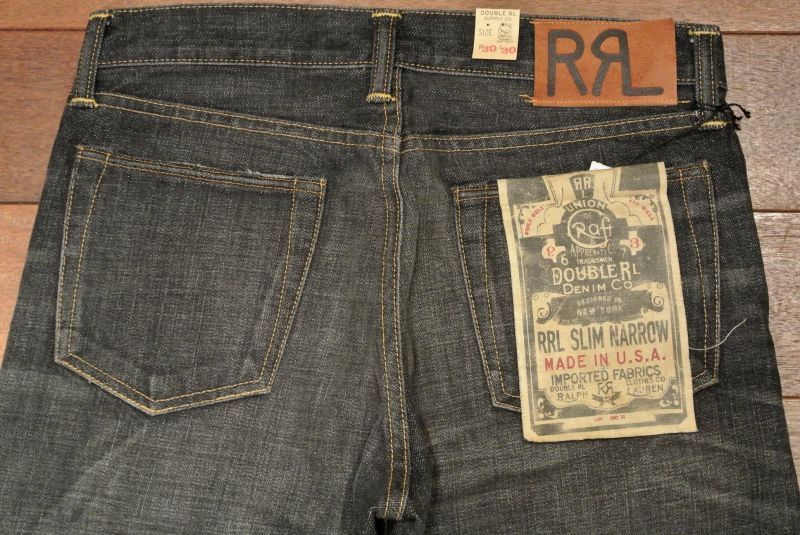 RRL ダブルアールエル ブラック デニムパンツ 