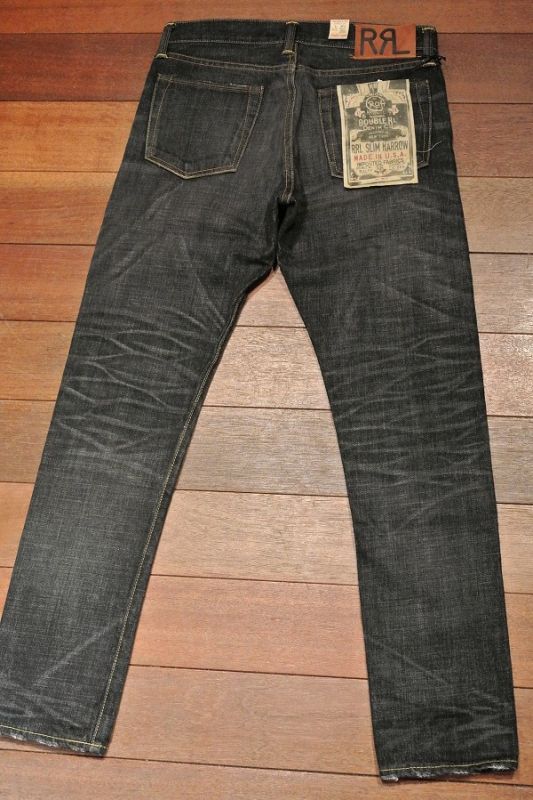 RRL ダブルアールエル ブラック デニムパンツ 