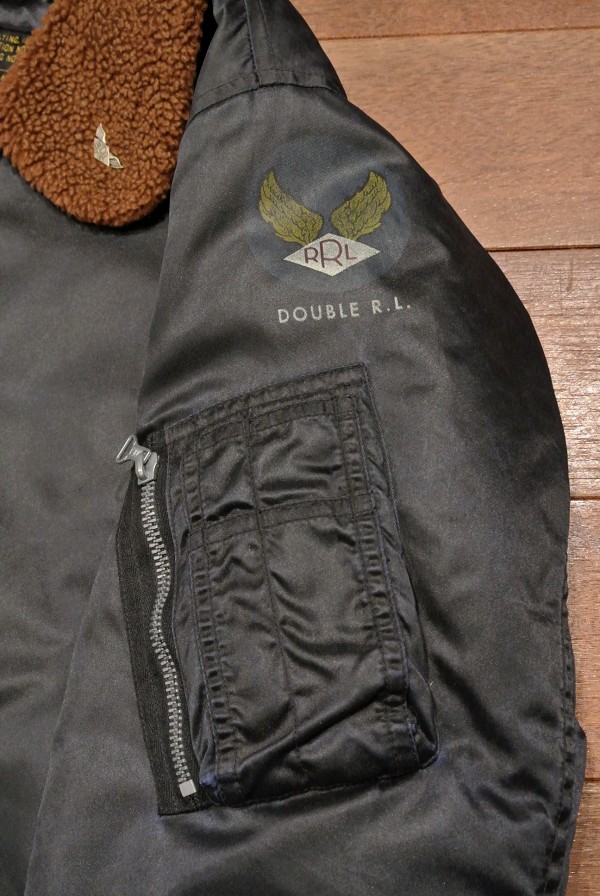 タグなし未使用品 RRL ラルフローレン B-15 ツイル フライトジャケット
