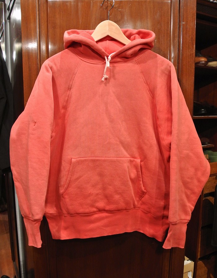 VTG/USED) 50-60s ダブルフェイス スウェットパーカー 赤/L ビンテージ