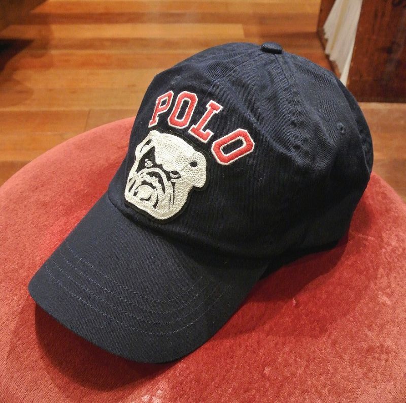 クリックポスト198円も可】ポロラルフローレン ブルドック 刺繍 ロゴ