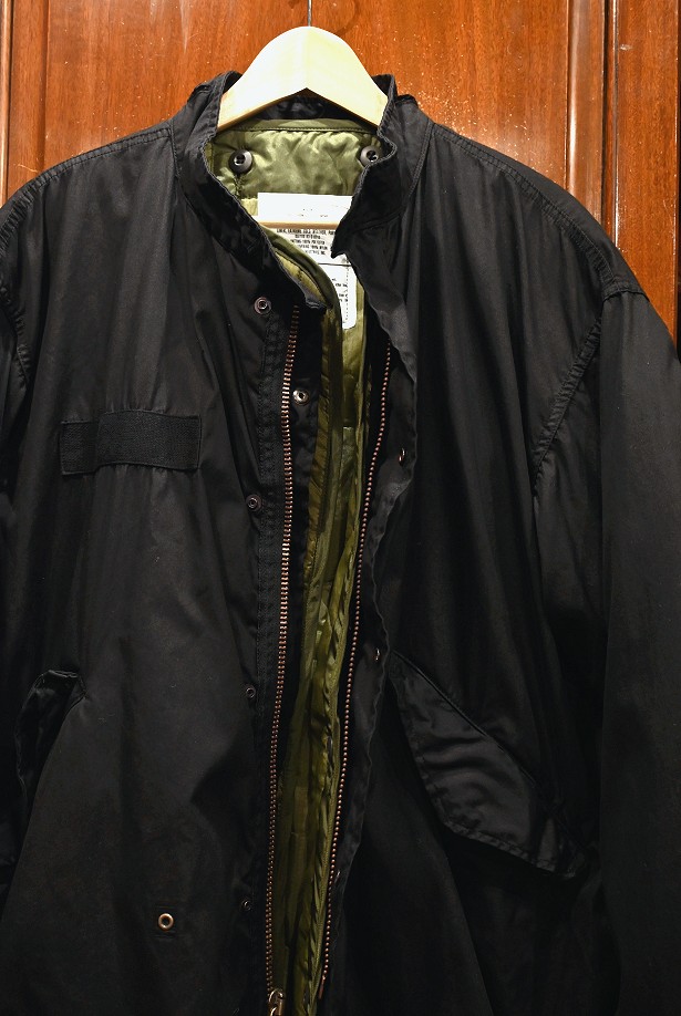 後染めBLACK) USED 70s US ARMY M65 フィッシュテイルパーカー モッズ