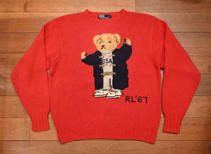 USED) 90s POLO RALPHLAUREN ポロラルフローレン ポロベアー コットン