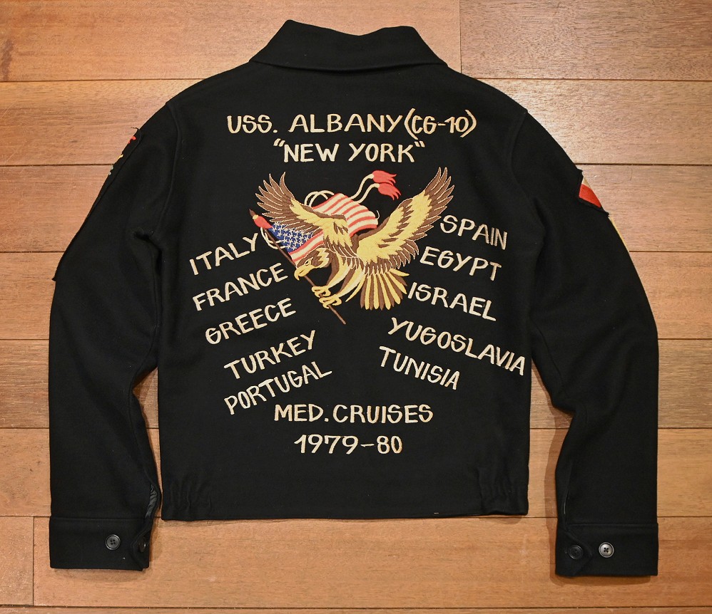 79-'80 U.S NAVY USS スーベニアジャケット ツアージャケット(36くらい