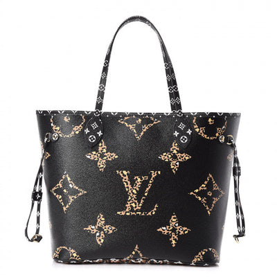 Louis Vuitton Giant Jungle Monogram Neverfull Black M44676– TC