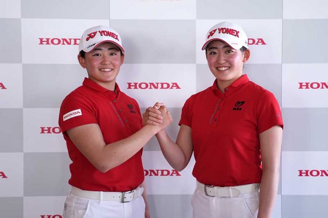 Hondaがプロゴルファーと初の所属契約 双子ルーキー岩井明愛＆千怜「胸