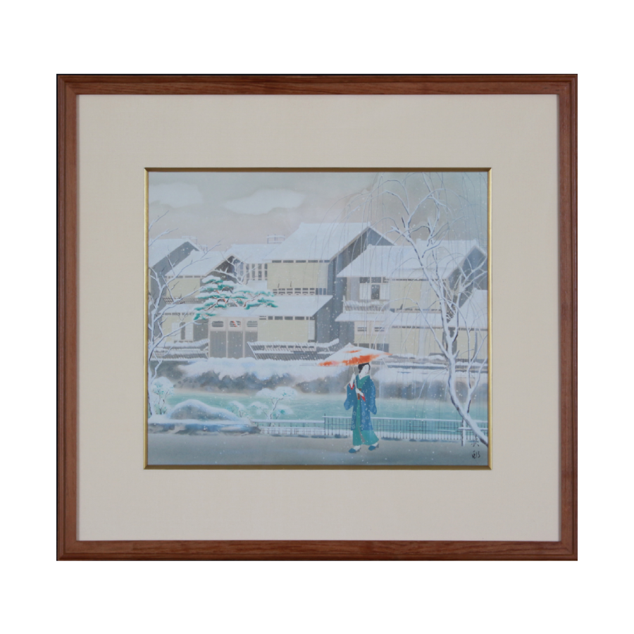 祇園の雪（冬）<span class=