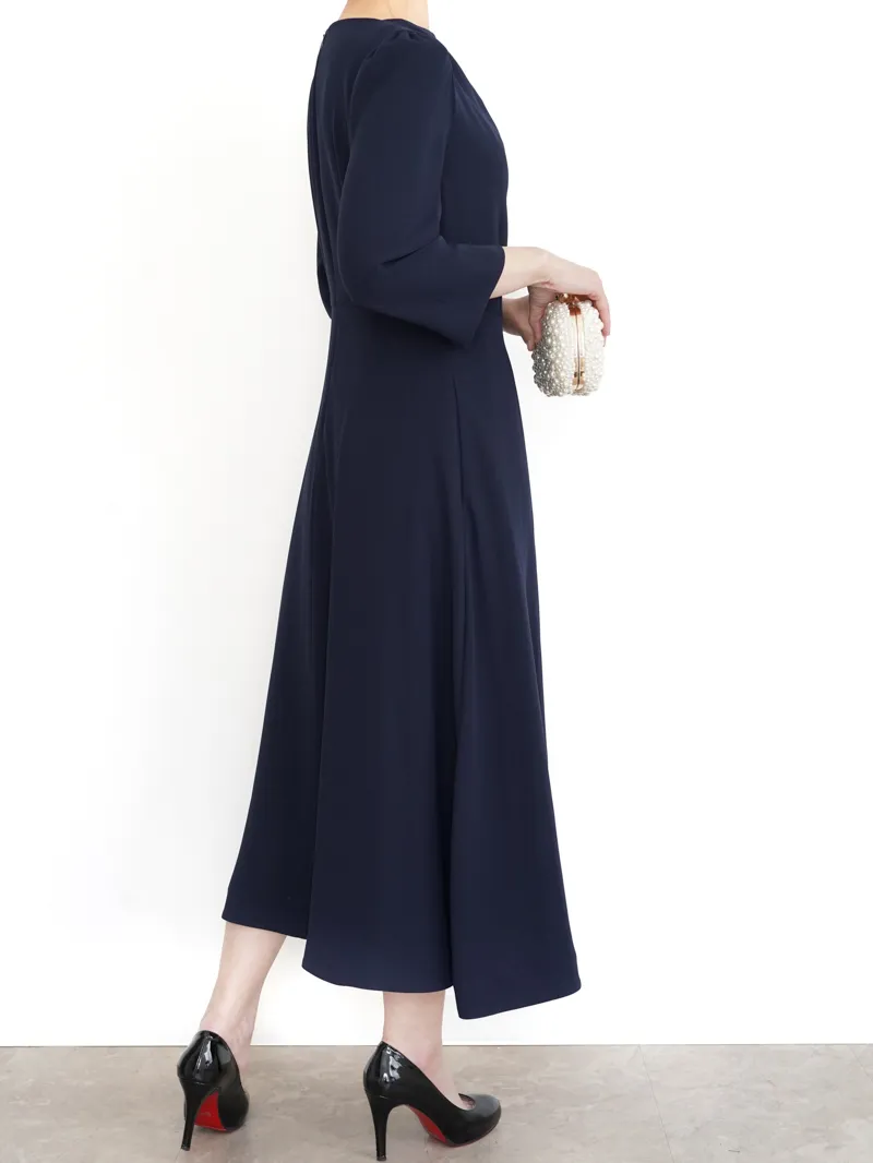 CELFORD（セルフォード） アシンメトリータックドレープドレス