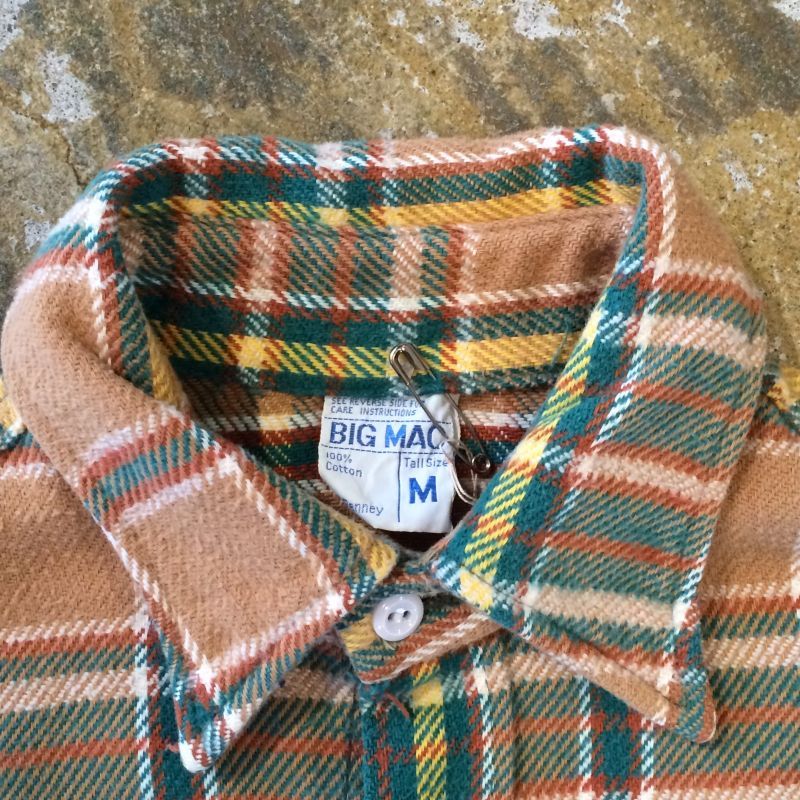 70's BIG MAC（ビッグマック） フランネルシャツ M－Tallサイズ - THE