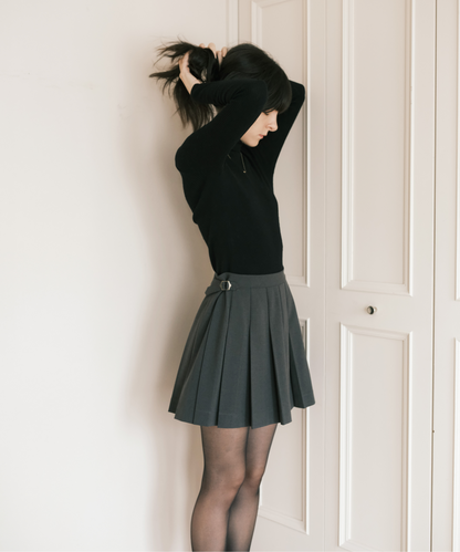 ≪通常販売≫adjust pleats mini skirt（アジャストプリーツミニ
