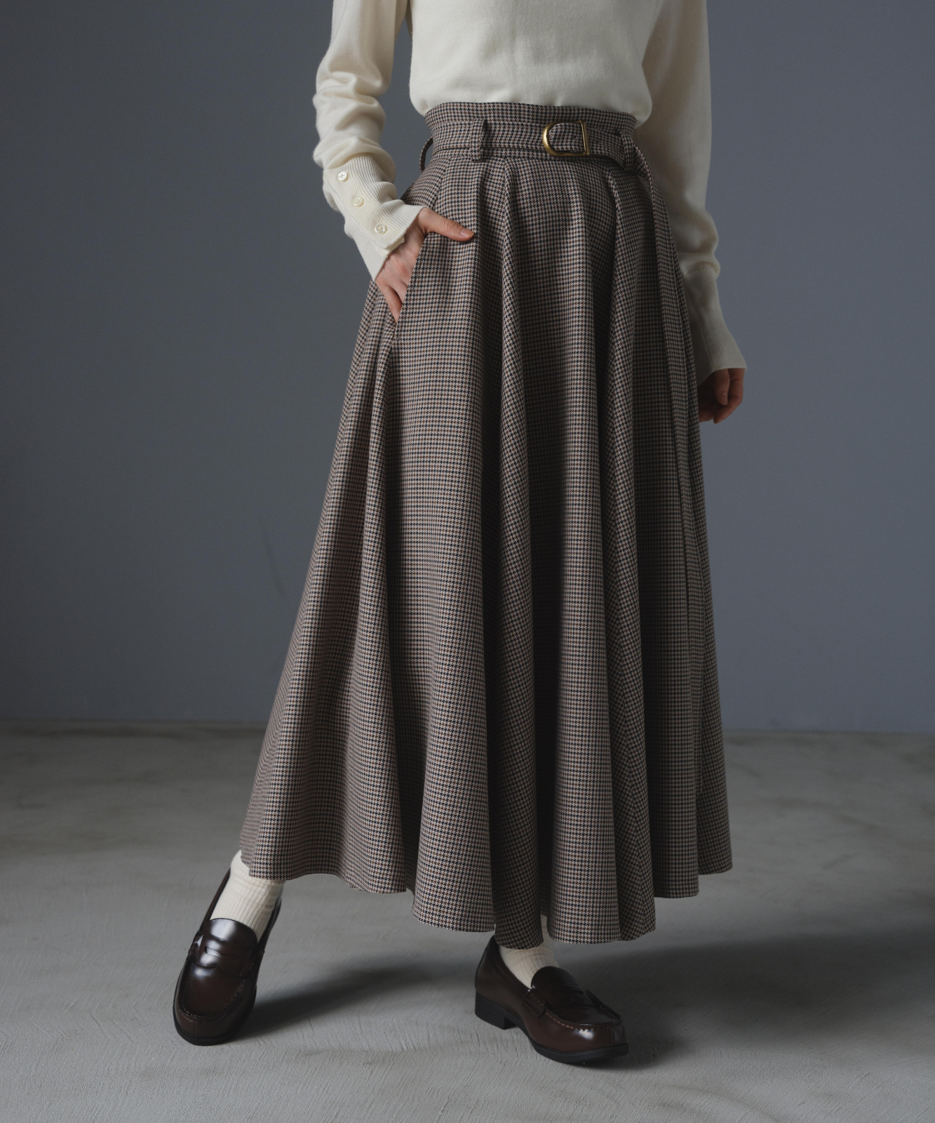 ≪通常販売≫gunclub check super flare skirt（ガンクラブチェック