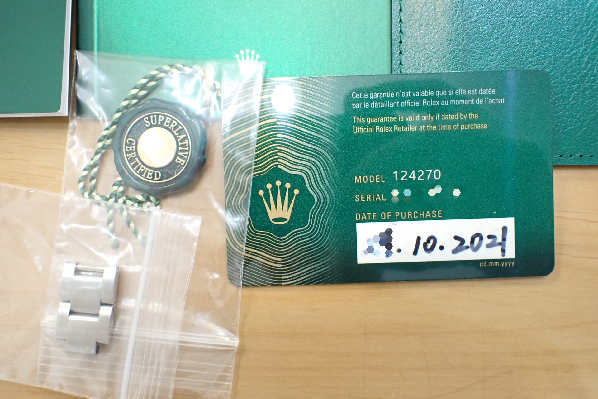 中古品B【ROLEX】ロレックス エクスプローラー1 Ref.124270 黒文字盤