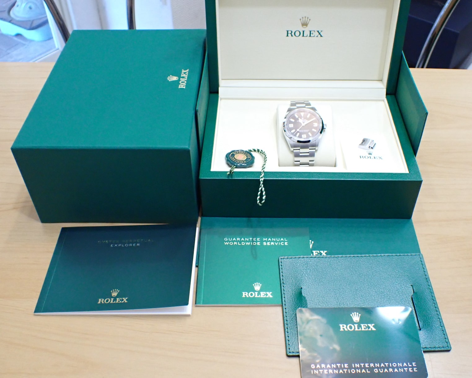 中古品A【ROLEX】ロレックス エクスプローラー1 Ref.124270 黒文字盤