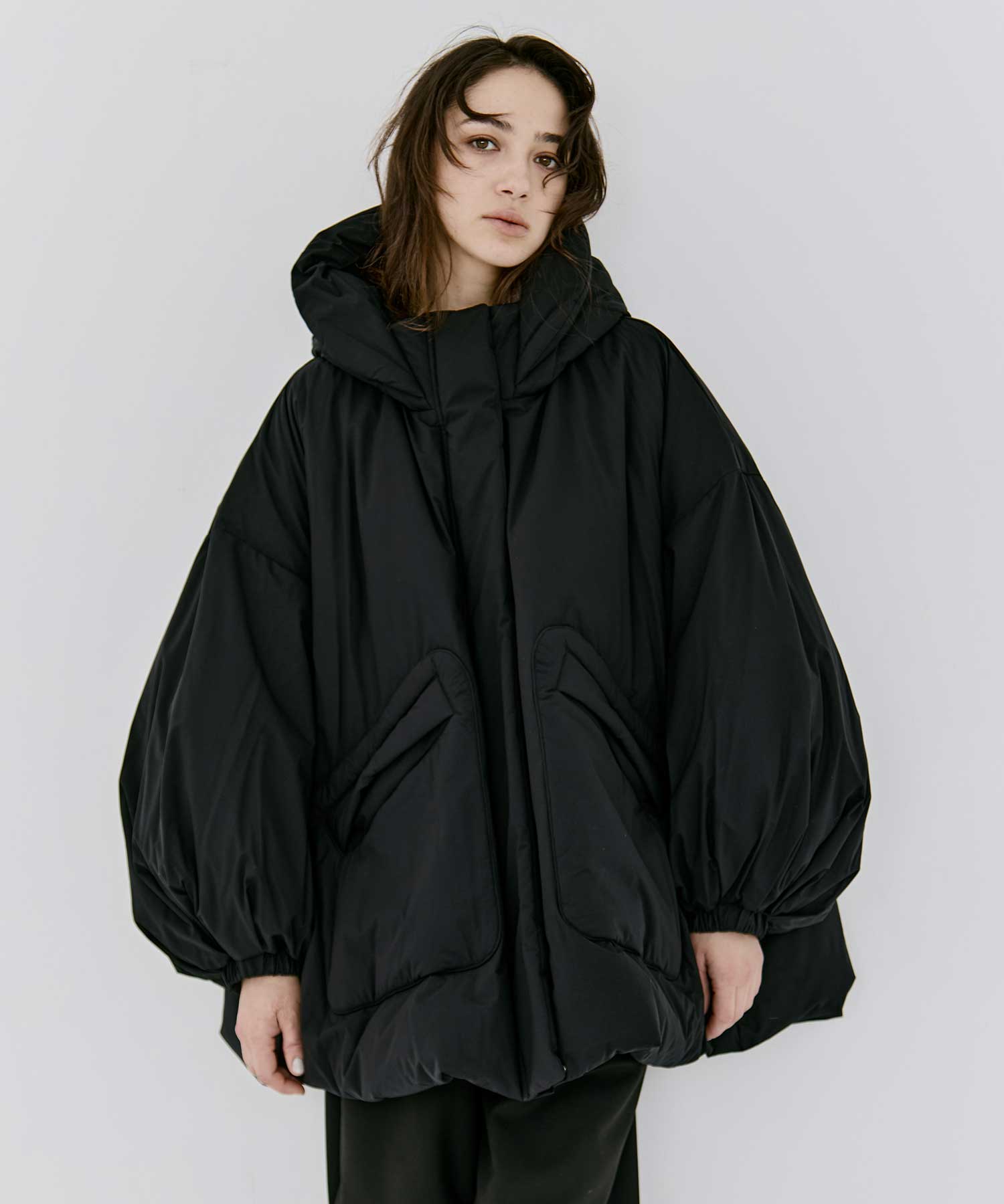 wide down jacket(S BLACK): nagonstans: WOMENS｜THE TOKYO ONLINE STORE