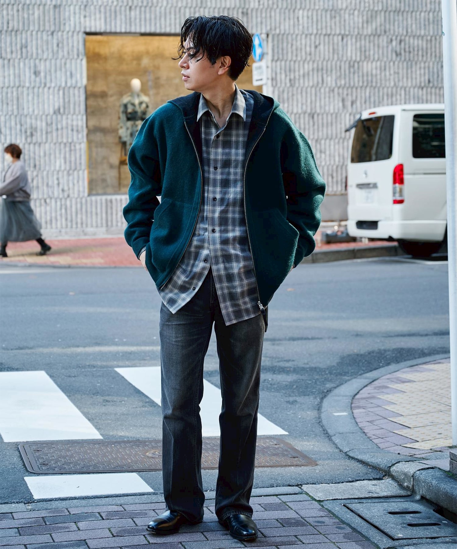 CASHMERE REVERSIBLE ZIP UP HOODIE | CASHMERE CASHMERE THE TOKYO