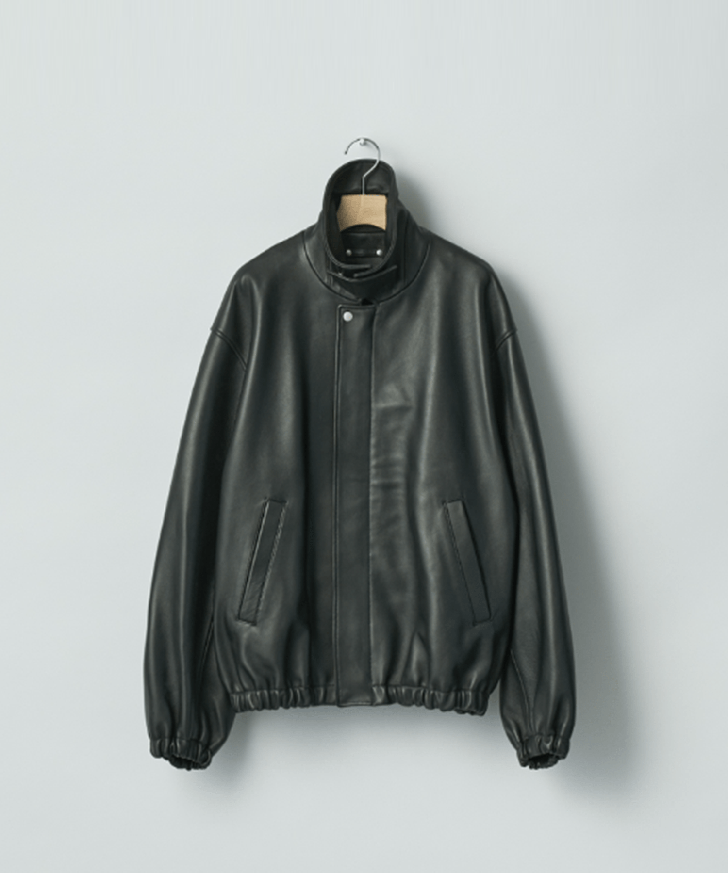 SHEEP LEATHER ZIP SHORT JACKET | SSSTEIN