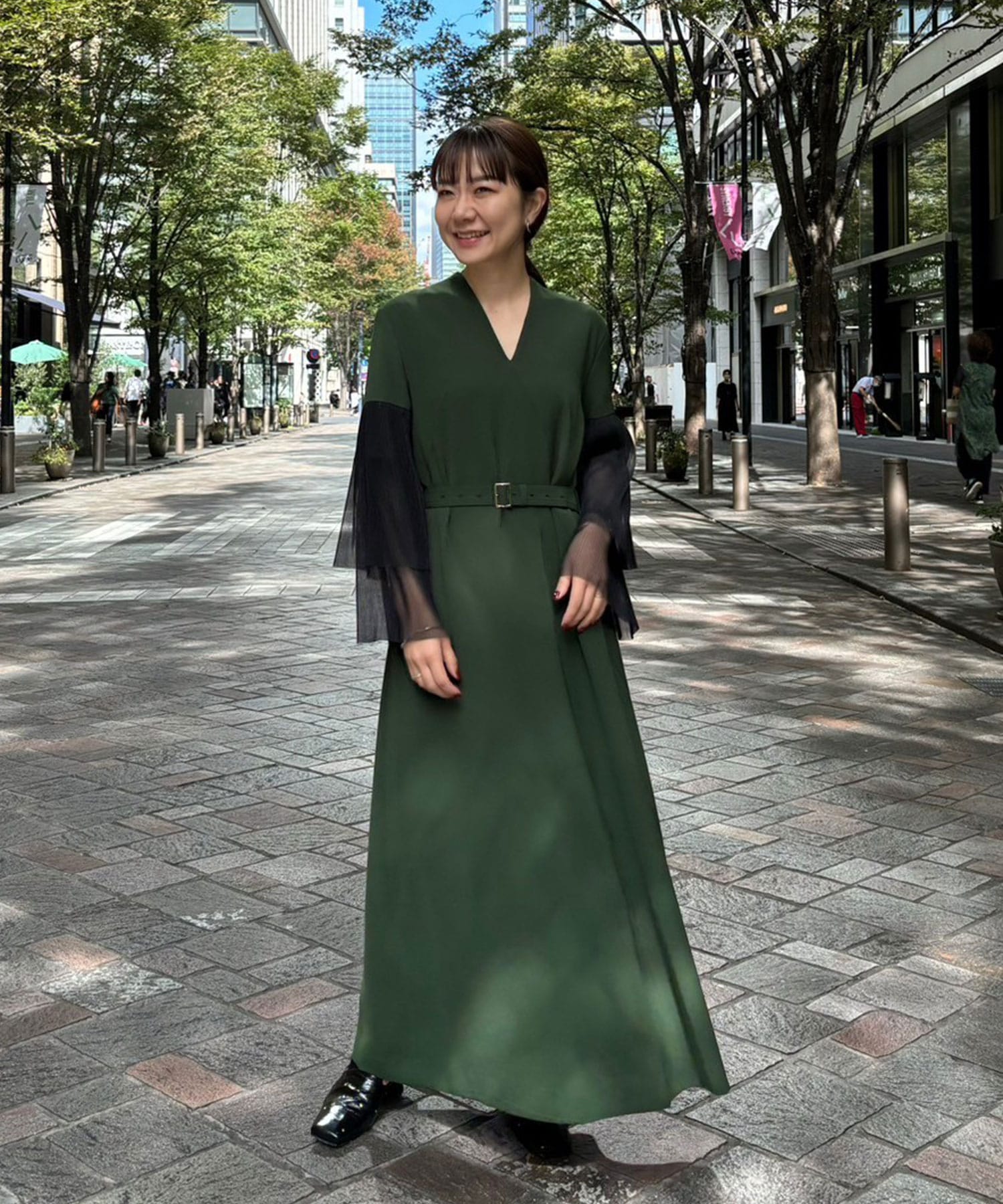 別注 Tiia pleats sleeve dress｜AKIRANAKA（アキラナカ）正規取り扱い