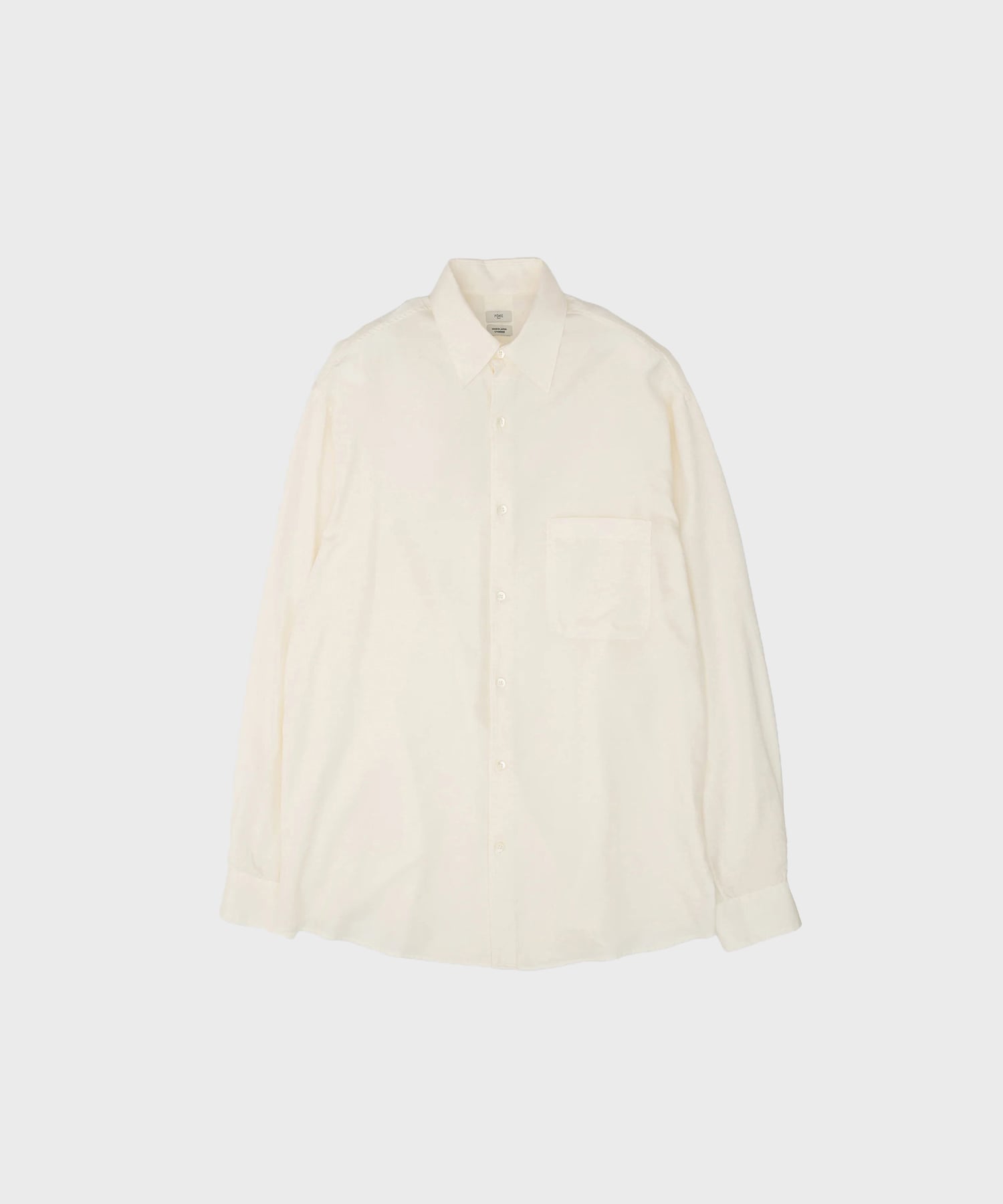Cotton Silk Twill Garment-dyed Loosed Shirt | YOKE
