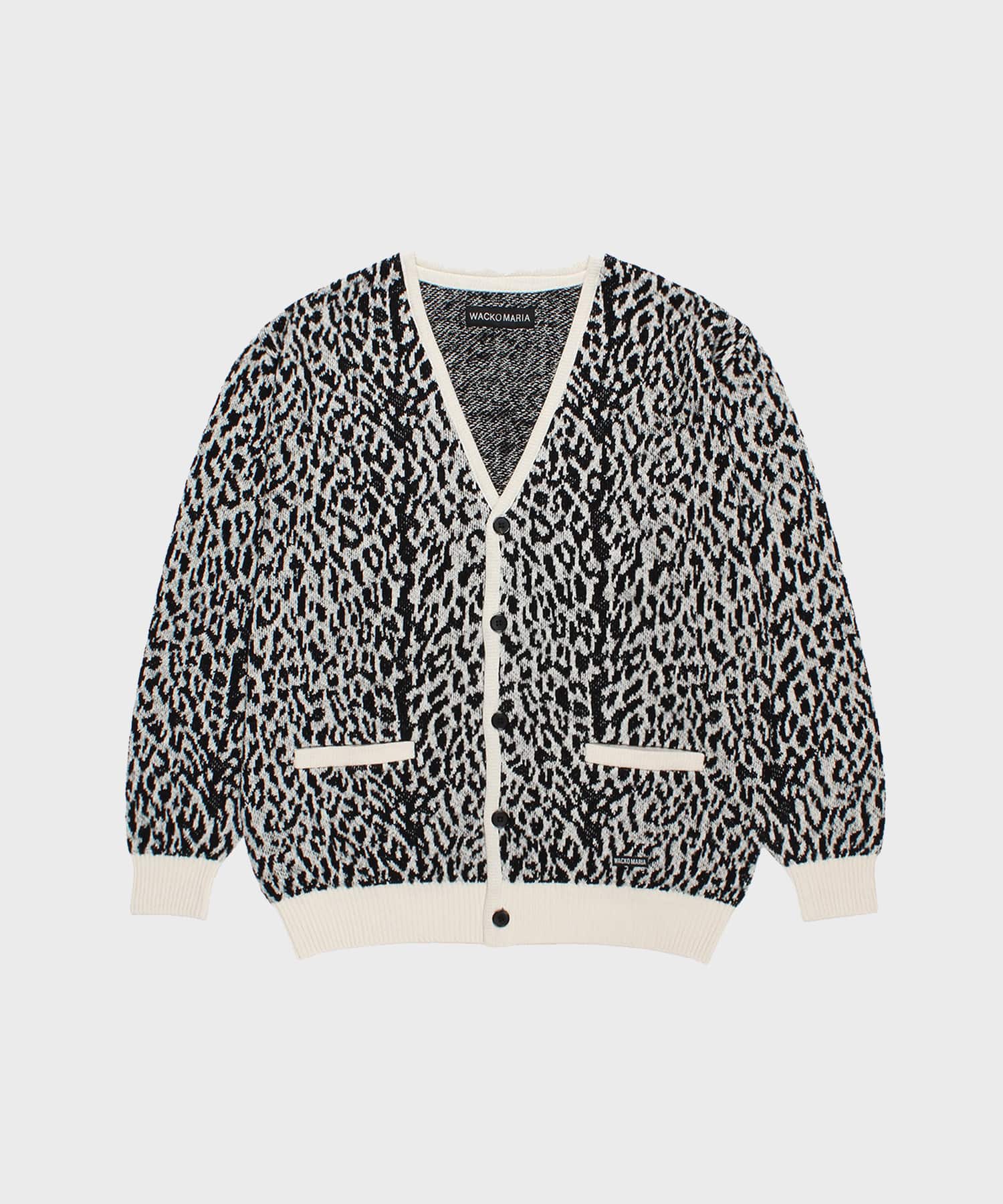 LEOPARD JACQUARD CARDIGAN | WACKO MARIA