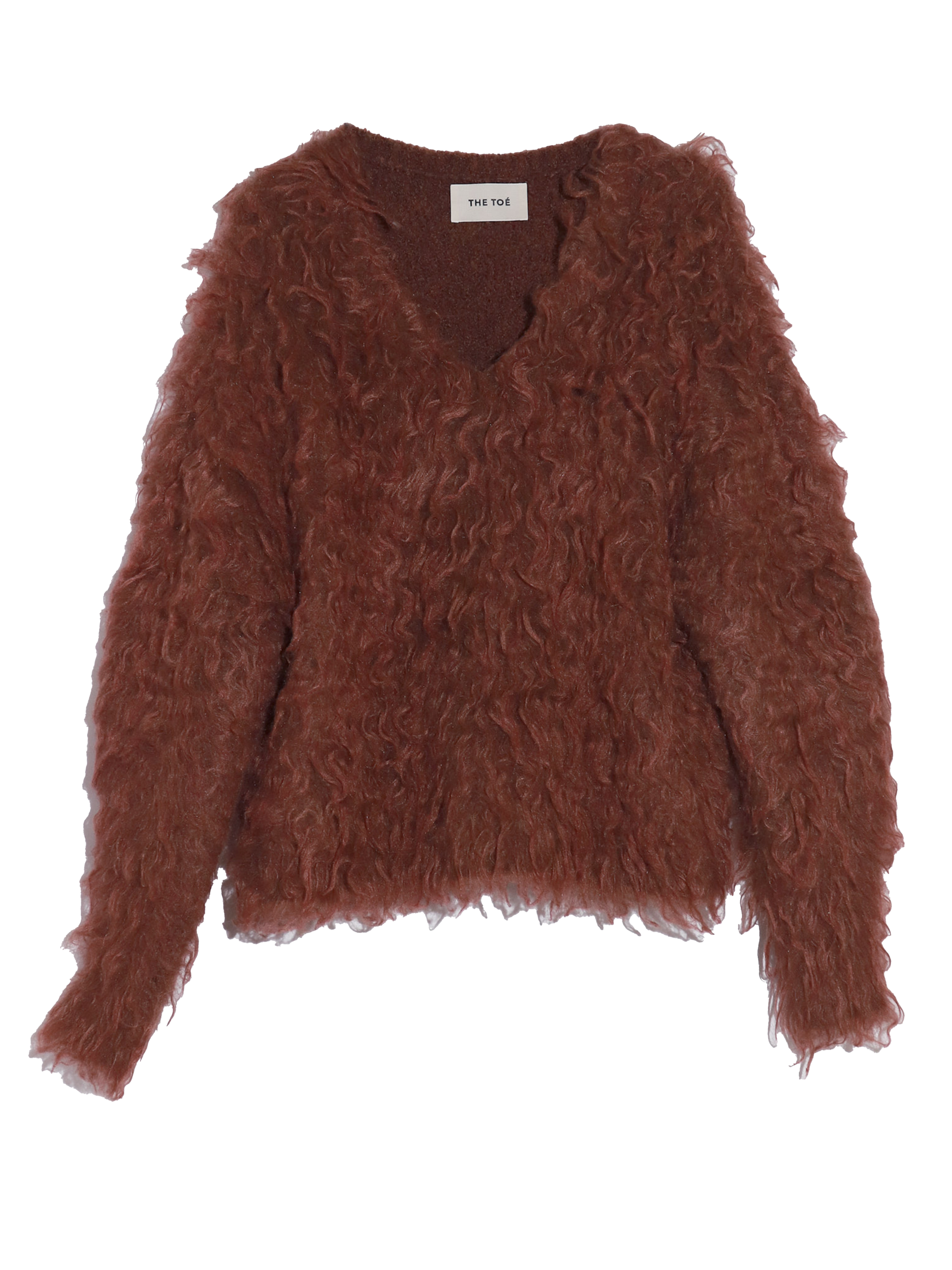 Pigalle shaggy Vneck knit – THE TOÉ