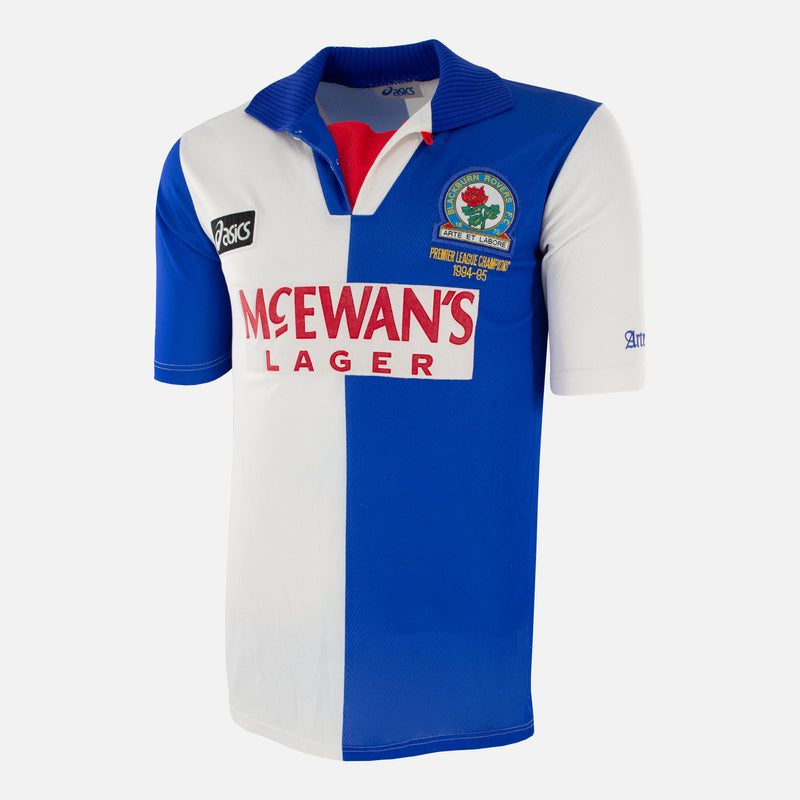 1994-95 Blackburn Rovers Shirt Home Champions embroidery [Good] S