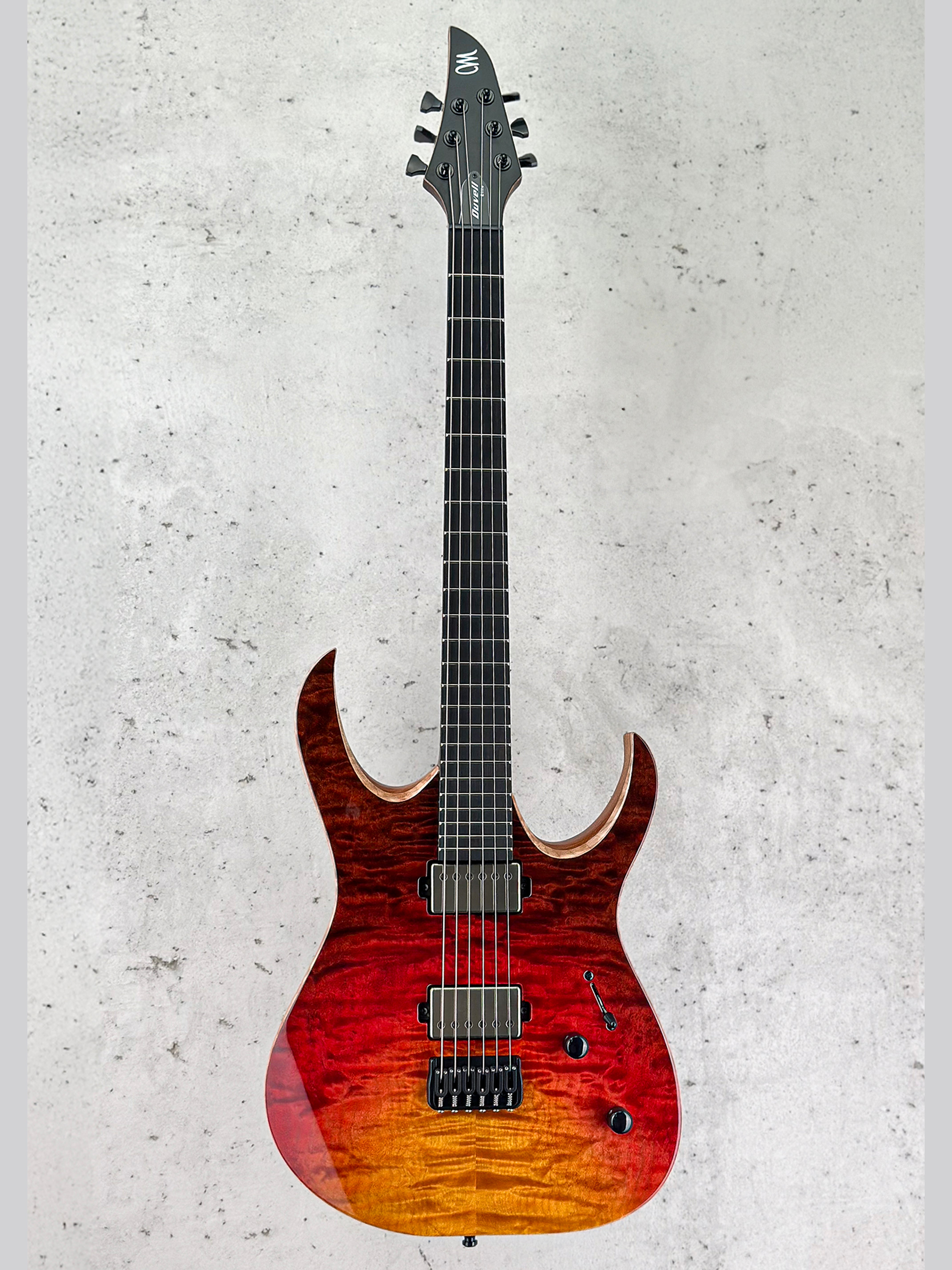 Mayones Duvell Elite 6 | Custom Color Fire Fade – The Vibrato Bar