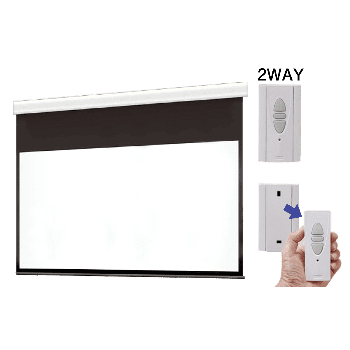 遠距離操作電動スクリーン ケースつき 16:9 100インチ|WCR2214WEM