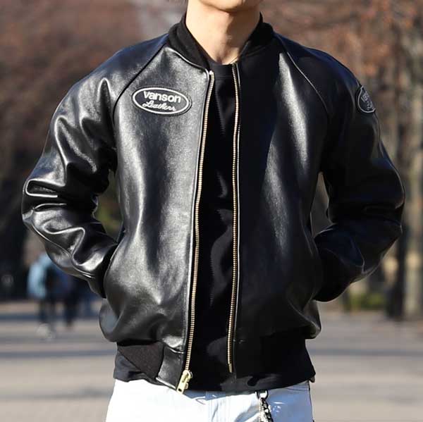 VANSON】(バンソン) 9TJV (ブラック) | THE BACKDROP (アメカジ