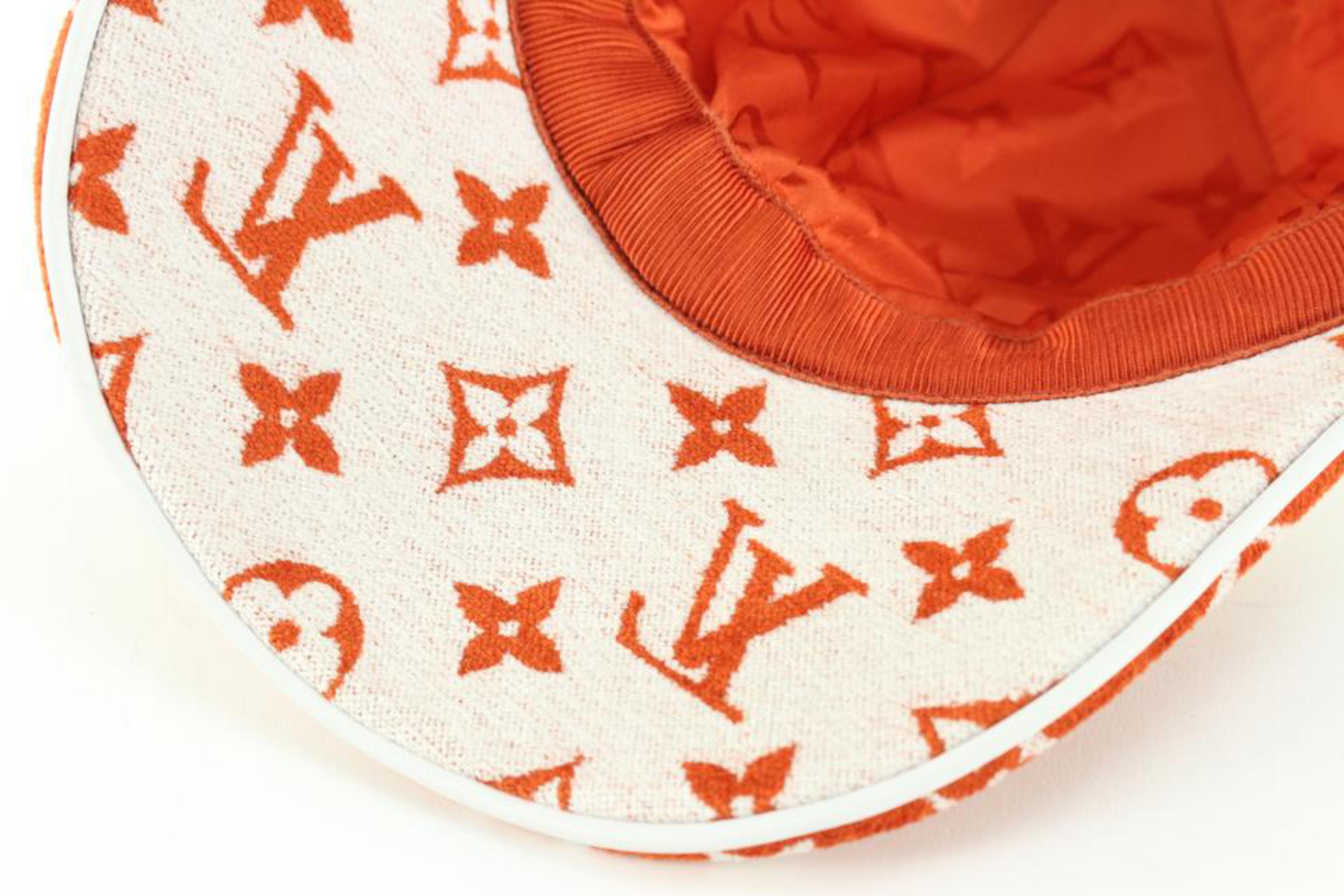 Louis Vuitton White x Terracotta Match Cap Easy Ou Pas Hat